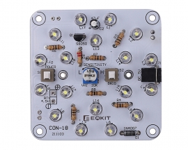 DC 4.5V-5V Photocontrol Lamp DIY Kit White LED Light Dual Brightness Controller Electronic Soldering Practice Kit